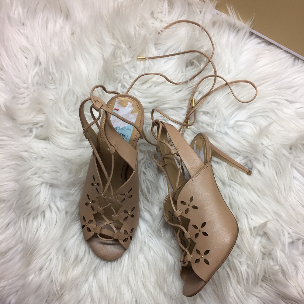 Micheal Kors Lace Up Heeled Sandals 6M